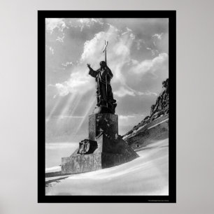 Statue of Christ in the Andes 1904 Poster