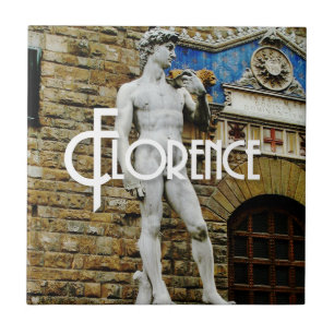 Statue of David Florence Italy Travel Photo Tile