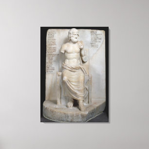 Statue of Euripides Canvas Print