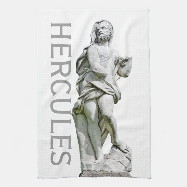 Statue of Hercules Kitchen Towel (Vertical)