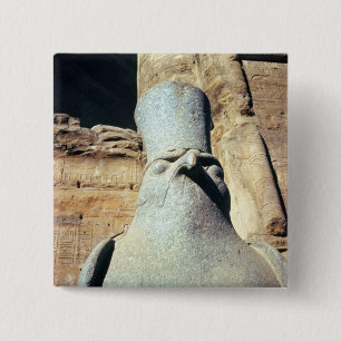 Statue of Horus 2 Inch Square Button