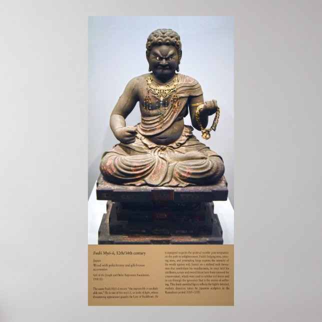 Statue of Japanese Deity Fudō Myō-ō Poster (Front)