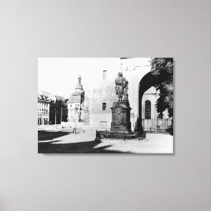 Statue of Johann Sebastian Bach Canvas Print