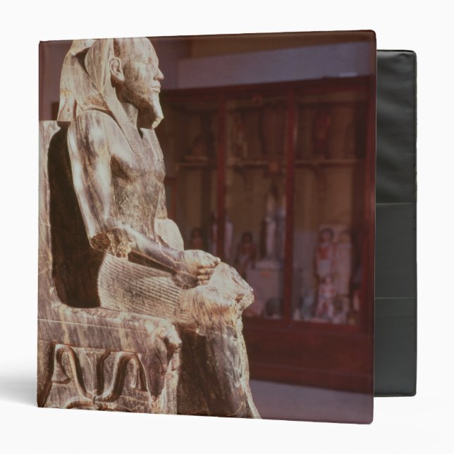 Statue of Khafre  enthroned Binder (Front/Inside)
