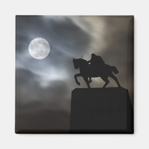 Statue of King Kralja Tomislava silhouetted Magnet