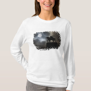 Statue of King Kralja Tomislava silhouetted T-Shirt