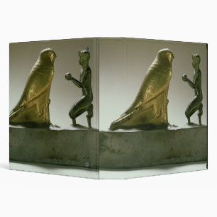 Statue of King Taharqa worshipping the falcon-god Binder