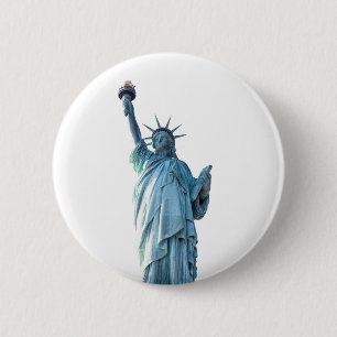 Statue of liberty    2 inch round button