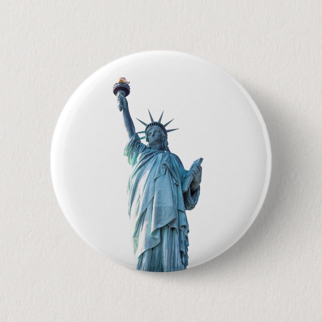 Statue of liberty    2 inch round button (Front)