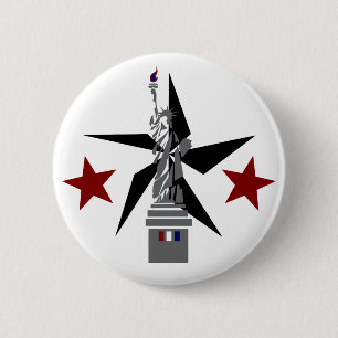 statue of liberty 2 inch round button