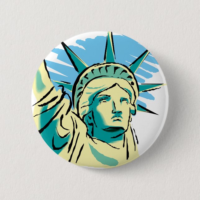 Statue of Liberty 2 Inch Round Button (Front)