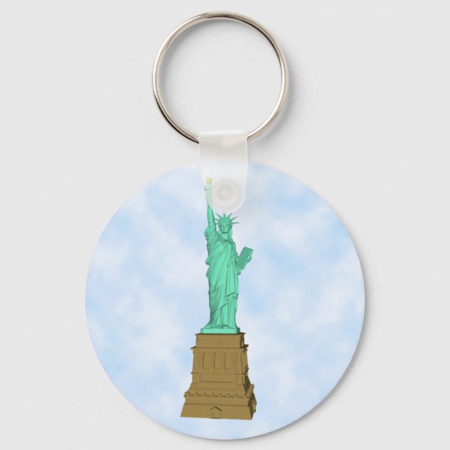Statue of Liberty: 3D Model: Keychain (Front)