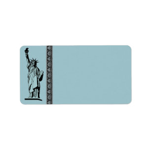 Statue of Liberty Address Label