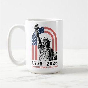 Statue of Liberty America 250 Years Anniversary Coffee Mug