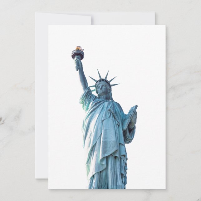 Statue of liberty  announcement (Front)