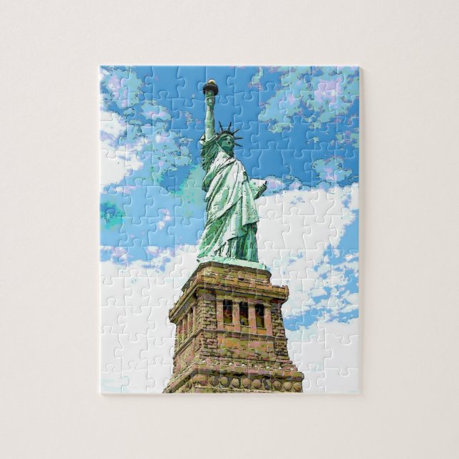 Statue of Liberty Art Jigsaw Puzzle (Vertical)