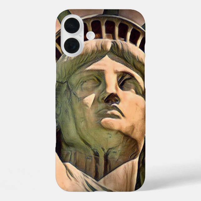 Statue of Liberty Artistic Case-Mate iPhone Case (Back)