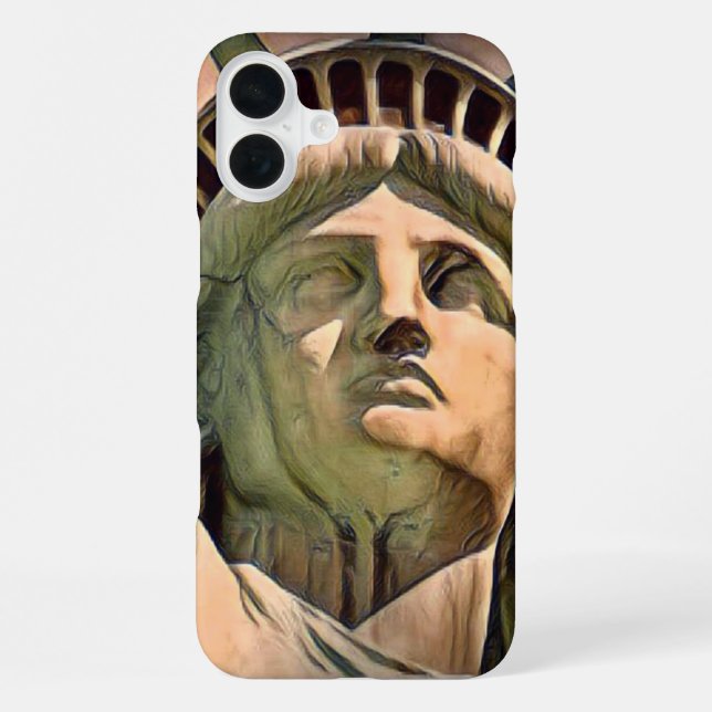 Statue of Liberty Artistic iPhone Case (Back)