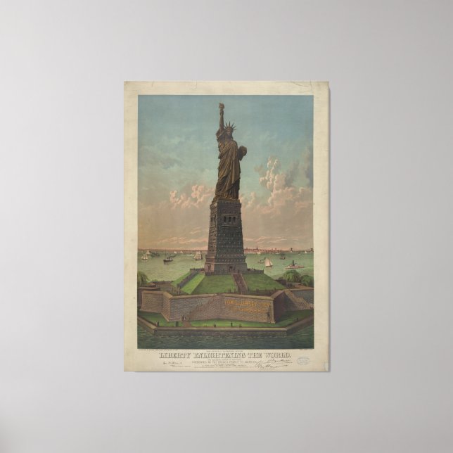 Statue of Liberty Artwork Canvas Print (Front)