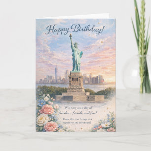 Statue of Liberty Birthday Card