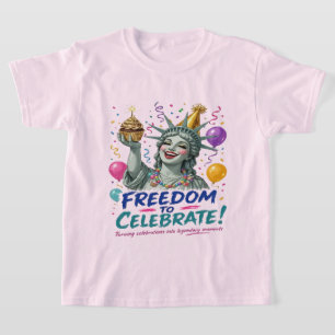 Statue of Liberty Birthday Celebration T-Shirt