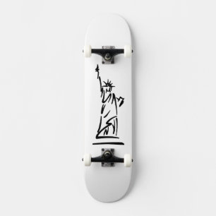 Statue of Liberty Blue Skateboard