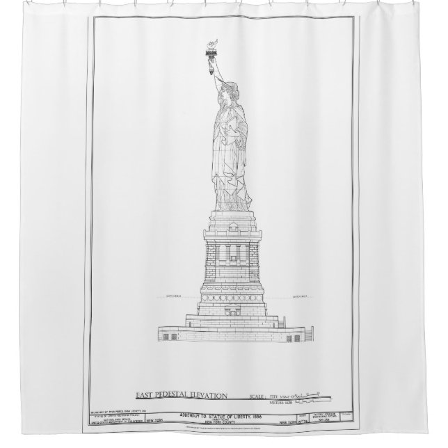 Statue of Liberty Blueprint (Front)
