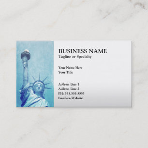 statue of liberty business card