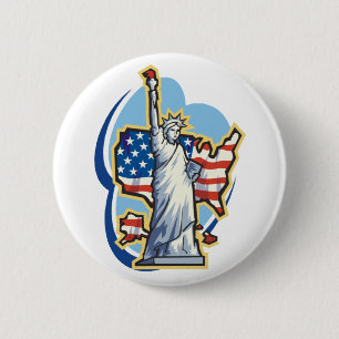 Statue Of Liberty Button