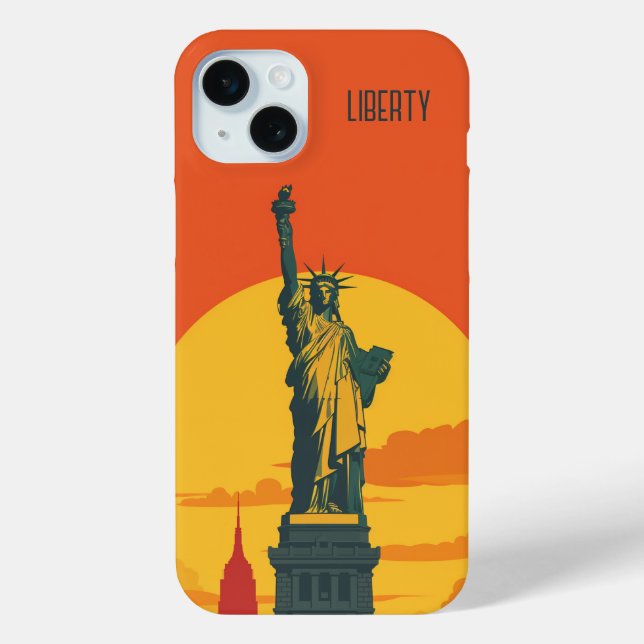 Statue of Liberty Case-Mate iPhone Case (Back)