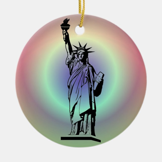 Statue of Liberty Ceramic Ornament (Front)