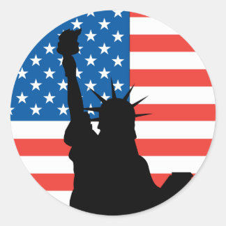 Statue Of Liberty Classic Round Sticker
