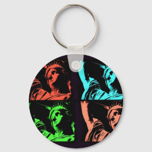 Statue of Liberty Collage Keychain