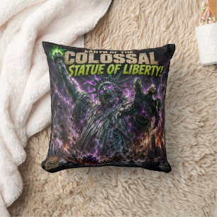 Statue of Liberty Colossus cushion/colossus home Throw Pillow