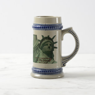 Statue of Liberty Crying Beer Stein