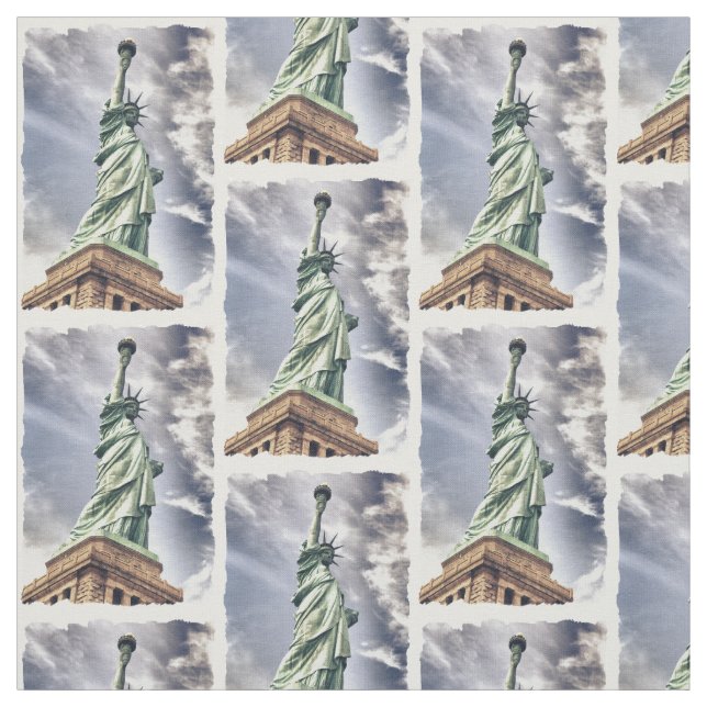 Statue of Liberty custom fabric (Swatch)