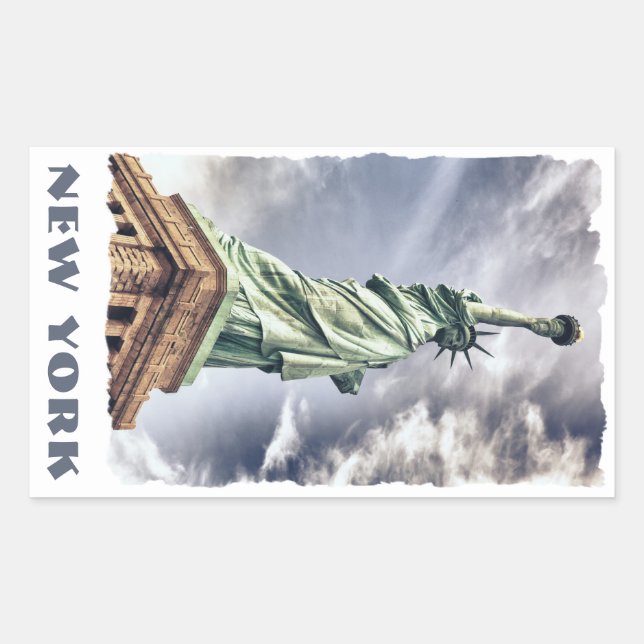 Statue of Liberty custom text stickers (Front)