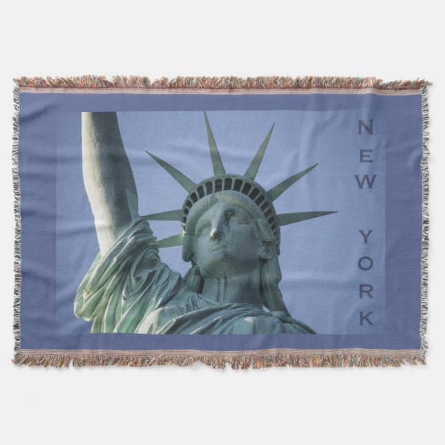 Statue of Liberty custom throw blanket (Front)
