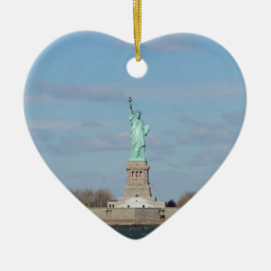 Statue Of Liberty Ellis Island Ceramic Ornament