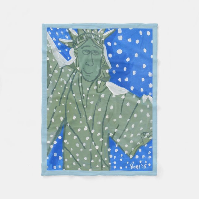 Statue of Liberty Fleece Blanket (Front)