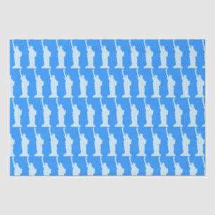 Statue of Liberty Freedom Symbol Elegant Blue Tissue Paper