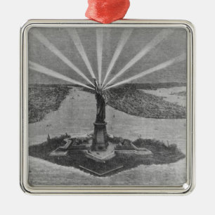 Statue of Liberty, from 'The Graphic' Metal Ornament