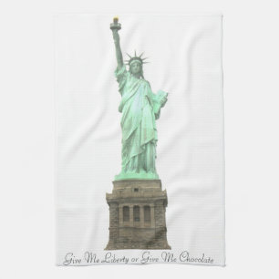 Statue of Liberty Give Me Chocolate Towel