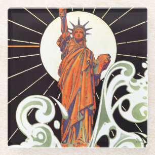 Statue of Liberty Glass Coaster