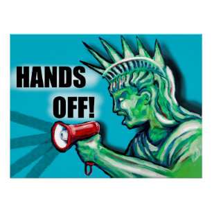 Statue of Liberty- Hands Off Poster