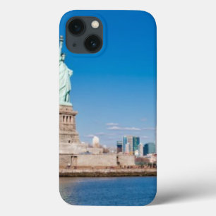 Statue of Liberty, Hudson River and Manhattan iPhone 13 Case