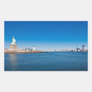 Statue of Liberty, Hudson River and Manhattan Sticker