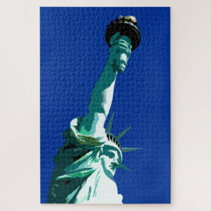 Statue of Liberty Illustration Art Jigsaw Puzzle
