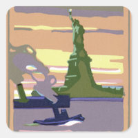 Statue of Liberty in New York City, Vintage Travel