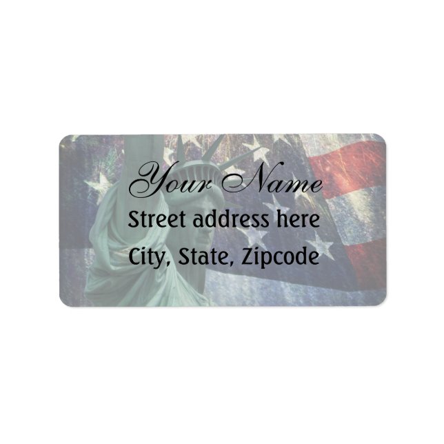 Statue of Liberty Label (Front)